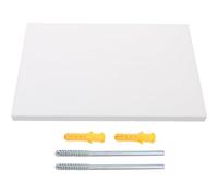 JUMPLAWN Étagere Murale 30cm Blanche, Support Mural Rectangulaire Robuste | Panneau Composite, Installation Facile Outils et Notice, pour Bureau Cuisine Style Aléatoire