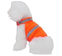 JUMPLAWN Gilet de Sécurité Réfléchissant Augmente la Visibilité et Assure la Sécurité pour Chien en Polyester Léger Orange Lors D'aventures en Plein Air et Chasses