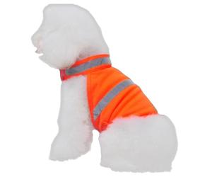 JUMPLAWN Gilet de Sécurité Réfléchissant Augmente la Visibilité et Assure la Sécurité pour Chien en Polyester Léger Orange Lors D'aventures en Plein Air et Chasses