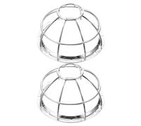 JUMPLAWN Housse de Protection pour Détecteur de Fumée en Fer Argenté Maille Anti-, Haute Efficacité, 2 Pièces, Design Simple et Élégant Maison