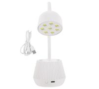 JUMPLAWN Lampe à Ongles 360 Degrés LED 24w Intensité Lumineuse Réglable et Flexible en Abs Blanche pour Salon de Manucure ou Usage Domestique