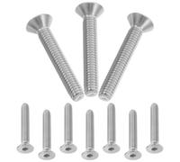 JUMPLAWN Lot de 10 Vis Autoperceuses Cruciformes à Tête Fraisée en Acier Inoxydable 5/16-18 * 2 Filetage Fin pour Assemblage de Meubles et Racks à Usage Domestique