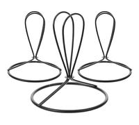 JUMPLAWN Lot de 3 Clips Porte-abat-jour en Fer Noir, Léger et Facile à Utiliser, pour Fixer L'ampoule, pour Restaurant et Café