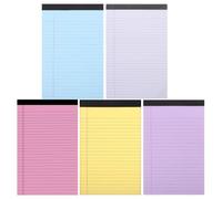 JUMPLAWN Lot De 5 Blocs-notes à Brouillon 5x8, Papier Ligné, Collage | Format Portable pour Bureau et Apprentissage, Écriture Fluide, Pages Intactes, Usage Académique et Professionnel