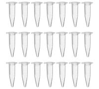 JUMPLAWN Lot de 500 Tubes à Essai en Plastique de 1,5 Ml avec Bouchon, Légers et Étanches, pour Biologie Moléculaire et Chimie Analytique