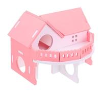 JUMPLAWN Maison De Sommeil Plastique pour Hamster Nid De Jeu Décoratif pour Rongeurs Environnement Sûr Et Amusant pour Exercices Et Divertissement