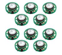 JUMPLAWN Mini Haut-Parleur Magnétique 8ω 0,25 W pour Projets DIY et Appareils Électroniques, Composant Électronique Compact de 27 Mm, Lot de 10 Pièces