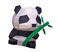 JUMPLAWN Modèle 3D en Papier Panda DIY Jouet Décoratif en Papier Artisanal Origami Géométrique Décoration Amusante pour Garçon et pour Kit de Bricolage Maison