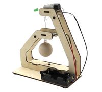 JUMPLAWN Modèle D'alarme de Secousse DIY avec Capteur de Vibrations | Montage sans Soudure, Structure Modulaire en Bois et Composants Électroniques, Usage Maison ou montable