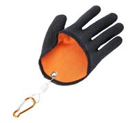 JUMPLAWN Moufles de Pêche Antidérapants en Fibre de Polyester Boucle Magnétique, Légers et Confortables Pêche en Extérieur Chasse