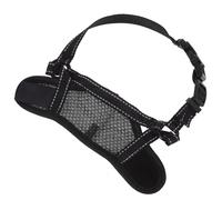 JUMPLAWN Muselière pour Chien Taille XXL en Polyester Noir Sangle et Boucle, Pratique à Porter, Empêche Morsures et Ingestion, pour Promenades