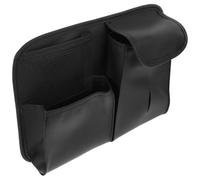 JUMPLAWN Organisateur de Siège Arrière de Voiture et Porte-clés Pratique en Pu et Toile, Design Élégant Longueur Réglable, Boîte à Mouchoirs pour Conduite