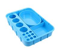 JUMPLAWN Organisateur en Plastique Bleu Compartiments Intégrés, Support Empilable Verticalement, Prévention des Erreurs, pour Usage Mobile en Salles D'infusion