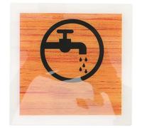 JUMPLAWN Panneau D'économie D'eau en Acrylique Jaune Couleurs Vives et Indicateur Clair, Léger et Créatif, Maison et Usage Intérieur