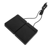 JUMPLAWN Pédale Double de Batterie Électronique Enroulable avec Câble Jack 3,5 Mm, Sensibilité Optimisée, Contrôle du Rythme Renforcé, pour Débutant, Répétition et Studio, Noir, Métal et