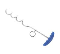 JUMPLAWN Piquet d'attache pour Chien Spiralé en Fer Argenté à 360° | Insertion Facile le Sol, Usage Extérieur, Camping, pour Grands et Petits Animaux Couleur Aléatoire