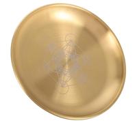 JUMPLAWN Plaque Pentagramme Acier Inoxydable Porte-Bougie pour Méditation Décorative 14cm Accessoire Spiritualité Autel