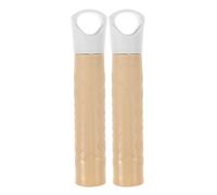 JUMPLAWN Poignée de Manche à Balai Lot de 2 Pièces Installation sans Outil en Plastique Beige, Design Ergonomique pour Balai Intérieur et Extérieur