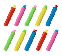 JUMPLAWN Porte Craie pour École et Usage Domestique en Plastique Léger Lot de 25 Pièces Pince à Craie Portable Protège et Garde Mains Propres Plusieurs styles Plusieurs styles