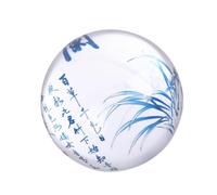 JUMPLAWN Presse-Papier Accessoire Léger et Portable Plusieurs Styles en Verre Transparent Hémisphérique Rond Décoration Élégante pour Bureau la Maison Boutique Plusieurs Styles
