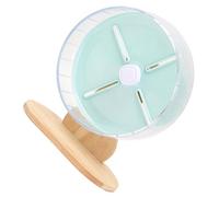 JUMPLAWN Roue de Hamster Silencieuse Support en Abs et Bois, 20 Cm, pour Chinchillas et Golden Silk Bear, Augmente L'activité en Milieu Domestique
