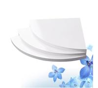 JUMPLAWN Set de Étagères Murales d'angle Flottantes Extrémité Arrondie Lot de 3 en Panneau Composite Blanc 3 Niveaux, pour Bureau et Chambre