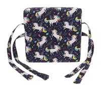 JUMPLAWN Siège Rehausseur pour Garçon et Filles en Polyester Coussin Épais et Détachable, Forme Carrée, pour Chaise de Salle à Manger, Confortable et Portable