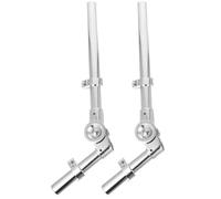 JUMPLAWN Support Accessoire pour Batterie en Métal Argenté pour Instrument à Percussion Robuste et Longueur Ajustable Installation Facile pour Tom ou Tambours
