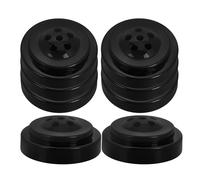 JUMPLAWN Support de Mât de Drapeau Portable Noir en Plastique, Mini Porte-Drapeau Simple et Facile à Ranger, Lot de 8 Pièces pour Bureau ou Salle de Conférence