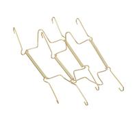 JUMPLAWN Supports muraux pour plaques d'immatriculation en acier inoxydable lot de 2 pièces 5,51 pouces forme en U pour présentation murale et installations temporaires