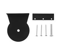 JUMPLAWN Supports Universels en Acier Inoxydable pour Poteau de Rechange pour Griffoir et Structure d'escalade pour Chats Noir, 1 Set pour Jeu et Escalade