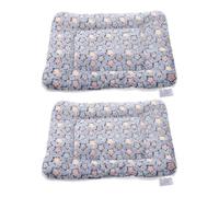 JUMPLAWN Tapis de Chien Confortable 2 Pièces en Flanelle et Polaire Berber, Tapis Chaud pour Chien et Chat, pour l'hiver Voyage, Offrant Un Toucher Doux Couchage Confortable