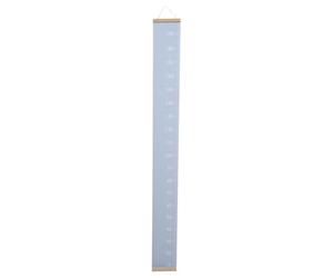 JUMPLAWN Toise Murale pour Garçon et Filles en Toile Peinte Bleu Doux, Tableau de Croissance Décoratif Amovible, Règle de Hauteur pour Chambre Garçon et Filles, Outil de Mesure Mural