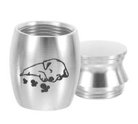 JUMPLAWN Urne Funéraire en pour Animaux de Compagnie Urne Décorative pour Cendres de Chien et Chat Souvenir Solide 10 CM Facile à Nettoyer