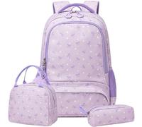 Jumpopack Cartable Licorne Scolaire Cartable CP Sac d'école Nylon Résistant Confort Rembourré Idéal Voyage Ecole Pourpre