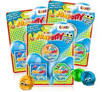 JUMPUTTY Pâte à Modeler rebondissante Pack de 3Pate Intelligente à emporter 12x 15gPate a Modeler Enfant 2 Ans