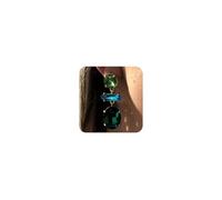 Jumwrit Boucles d'oreilles pendantes en verre de style bohème coloré pour femme (vert)