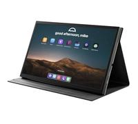 Jun-Saxifragelec 10.1 Zoll Portable Mini Monitor,Tragbarer Monitor Full HD 1024x600 IPS LCD Display,HDMI USB Type C Bildschirm für Raspberry Pi, Laptop, PC, DVD, TV, Gaming Geräte PS4/5