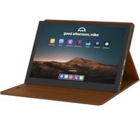 Jun-Saxifragelec Monitor Portable 7 Pouces, Mini Moniteur d'affichage Full HD 1024x600 IPS, avec Moniteur HDMI/BNC/AV/USB pour Raspberry Pi, Ordinateur Portable, PC, DVD, TV, appareils de Jeu