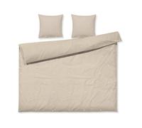 Juna Ensemble de lit Daisy 220x220 cm Sable-blanc
