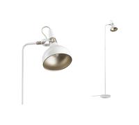 Juna Lampadaire Max.1x20w E14 Blanc Doré 230v Métal