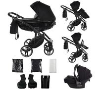 Junama Poussette Diamond Basic 2en1 3en1 4en1 (01 - noir, 3en1 avec siège auto)