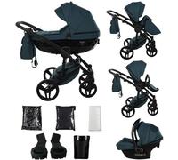 Junama Poussette Diamond Basic 2en1 3en1 4en1 (02 - vert, 3en1 avec siège auto)