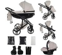 Junama Poussette Diamond Basic 2en1 3en1 4en1 (05 - beige clair, 3en1 avec siège auto)
