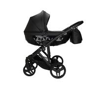 Junama Poussette Diamond Classic 2en1 3en1 4en1 (03 - noir, 2en1 avec adaptateurs)