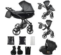 Junama Poussette Diamond Fluo 2en1 3en1 4en1 (05 - gris, 3en1 avec siège auto)