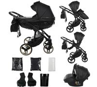 Junama Poussette Diamond S Class 2en1 3en1 4en1 (07 - noir, 3en1 avec siège auto)