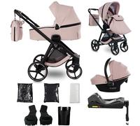 Junama Poussette Mami 2en1 3en1 4en1 (05 - rose, 4en1 avec base ISOFIX)