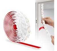 JUNART Bande Décorative en PVC, 300cm×2cm, Bordure de Papier Peint 3D, Frise Murale Adhesive, Convient our les Linteaux, les Plinthes, les Armoires, les Revêtements Muraux(Or Blanc)