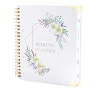 JUNART Planificateur de mariage pour mariée - 27,9 x 22,9 cm - Couverture rigide - Cadeau de fiançailles pour futurs couples/jeunes mariés - Couverture de tous les détails du mariage
